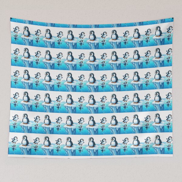 Item preview,  Penguin Family's Playful Day on the Ice designed and sold by IraBum.