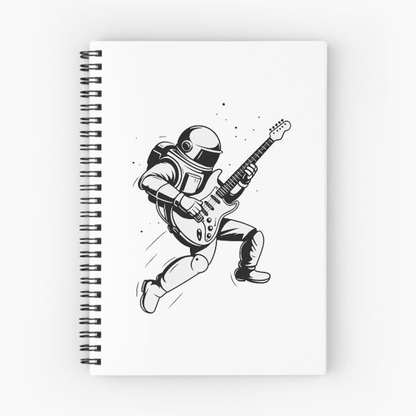 Item preview, Rockstar Astronaut Playing Electric Guitar – Cosmic Musician Illustration designed and sold by ArtfulWeave.