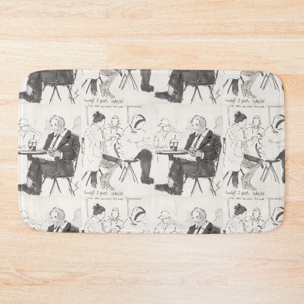 Item preview, People at a cafe using cell phones drawing designed and sold by MikeJory.