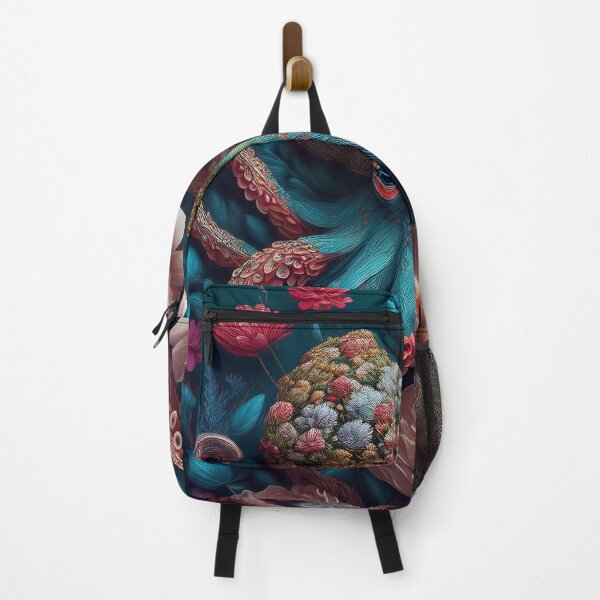 Item preview, Beautiful Octopus Floral Artwork designed and sold by FlosArtPrintShop.