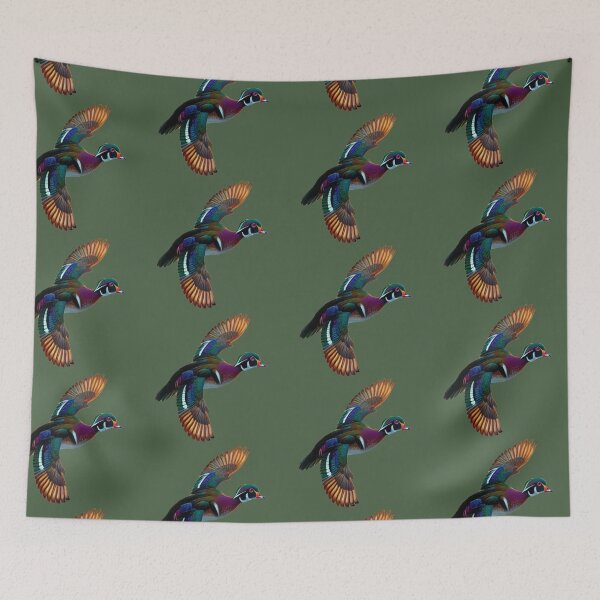 Item preview, Colorful Wood Duck Hunting Design designed and sold by LifeCrush.