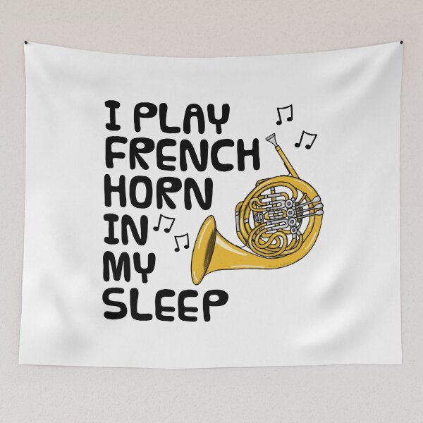 Item preview, I Play French Horn In My Sleep, Brass Musician Funny designed and sold by doodlerob.