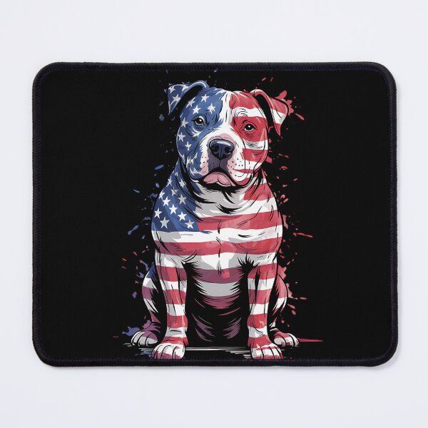 Item preview, Patriotic Pitbull American Flag 4th Of July Dog Pitbull Dad designed and sold by BakeryDozen.