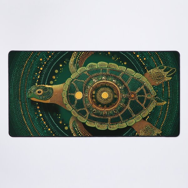 Item preview, Aboriginal Inspired Dot Art - Green Turtle designed and sold by GrinGalore.