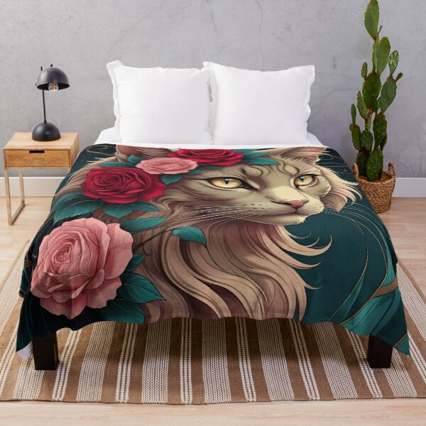 Item preview, Flower-Crowned Feline designed and sold by Edenglow Prints & Peculiars.