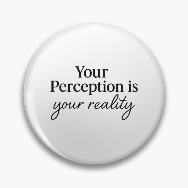 Item preview,  Your Perception is Your Reality – Minimalist Motivational Script Sticker designed and sold by spisc01.