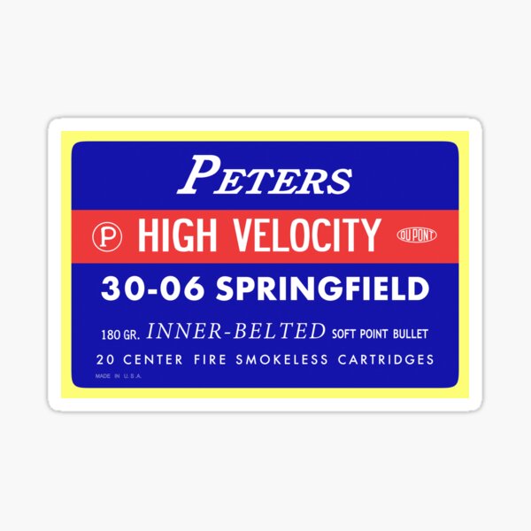 Item preview, Peters High Velocity 30-06 Springfield Cartridges Box designed and sold by SteveVFX.