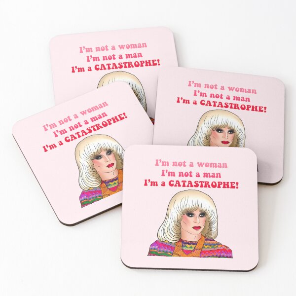 Item preview, “I’m Not a Woman, I’m Not a Man, I’m a Catastrophe” — Katya Quote T-Shirt designed and sold by Splendid Scibbles.