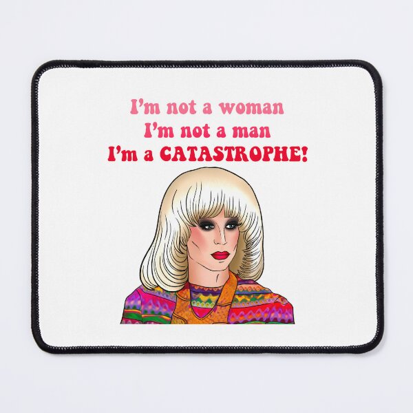 Item preview, “I’m Not a Woman, I’m Not a Man, I’m a Catastrophe” — Katya Quote T-Shirt designed and sold by Splendid Scibbles.
