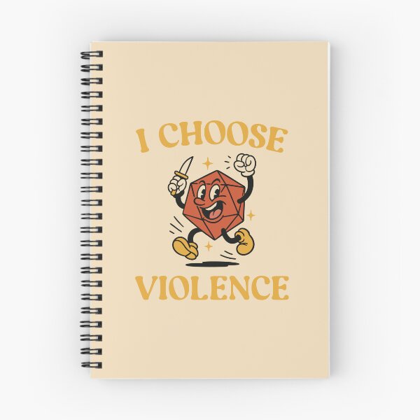Item preview, I Choose Violence D20 Dice Funny TTRPG designed and sold by pixeptional.