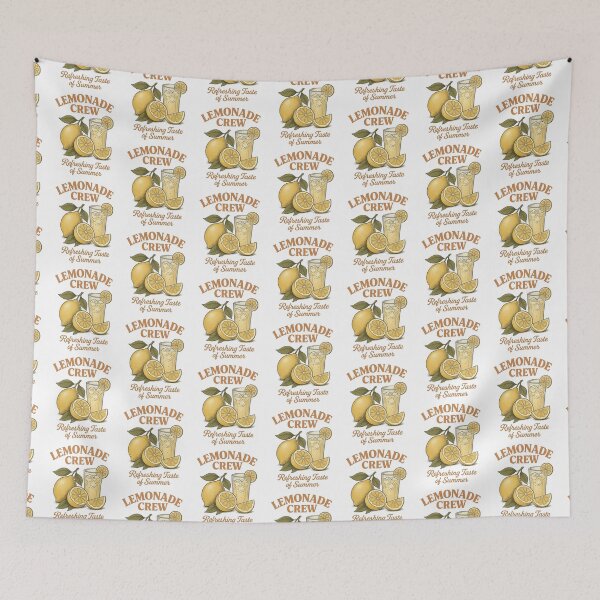 Item preview, Vintage retro fruit design - Lemonade Crew designed and sold by Rhu Creations.