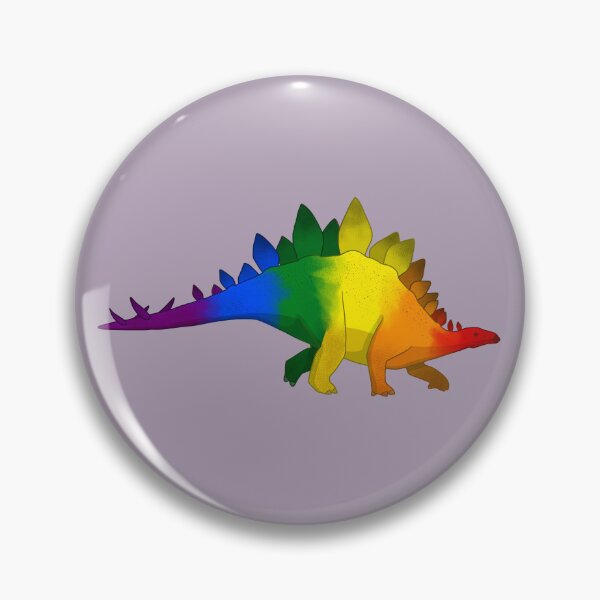 Item preview, Rainbow Stegosaurus designed and sold by GreenCatPress.