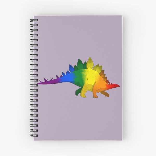 Artikelvorschau, Regenbogen-Stegosaurus entworfen und verkauft von GreenCatPress.