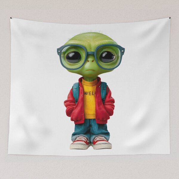 Item preview, Cool Green Alien Kid Character designed and sold by DriftGolden.