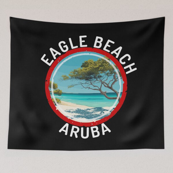 Item preview, Eagle Beach – Aruba (with White Lettering) designed and sold by VelvetRoom.