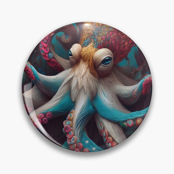 Item preview, Beautiful Octopus Floral Artwork designed and sold by FlosArtPrintShop.