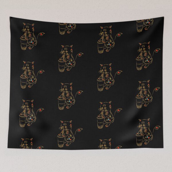 Item preview, Cute cat drinking nectar and carrying a bag. designed and sold by Redindys.