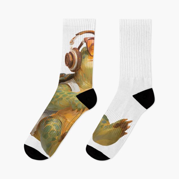 Item preview, Chill Turtle Listening to Music designed and sold by DriftGolden.
