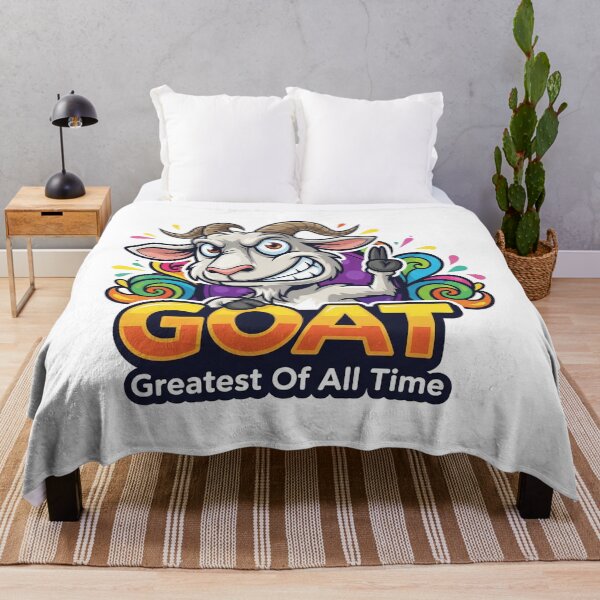 Item preview, GOAT - Greatest Of All Time Cartoon Mascot Logo designed and sold by Cloud-Riders.