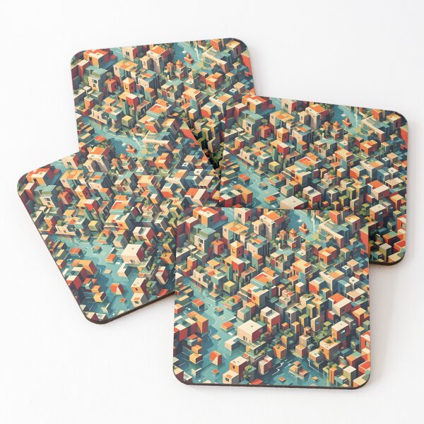Item preview, Cube City Archipelago designed and sold by Kivuts.