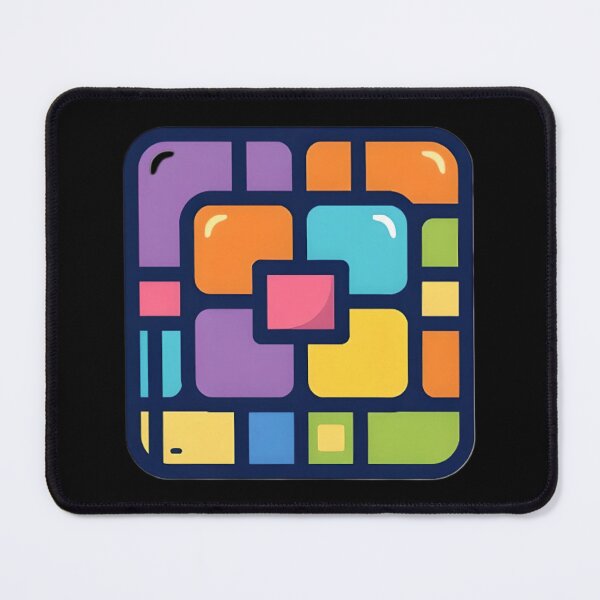 Item preview, colorful square art designed and sold by SanchillShop.