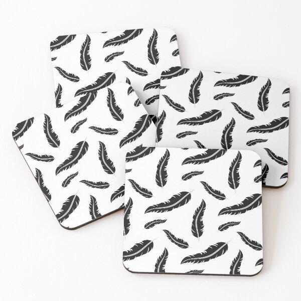 Item preview, Seamless pattern beautyful Feather black silhouette designed and sold by Tanysha54.
