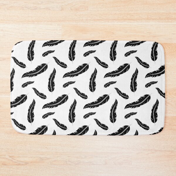 Item preview, Seamless pattern beautyful Feather black silhouette designed and sold by Tanysha54.