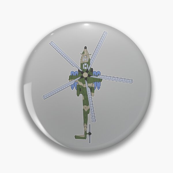 Item preview, Mi-28 Attack Helicopter Top View Camouflage Design designed and sold by FAawRay.