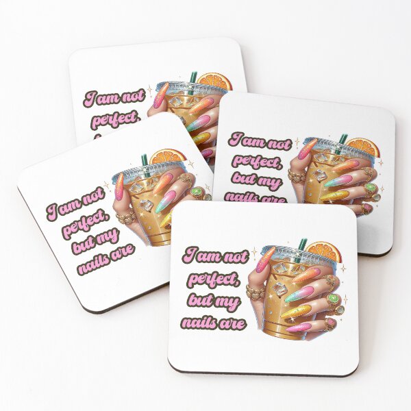 Item preview, I’m Not Perfect, But My Nails Are – Glam Lemonade & Crystals Edition designed and sold by EmeraldeaArt.