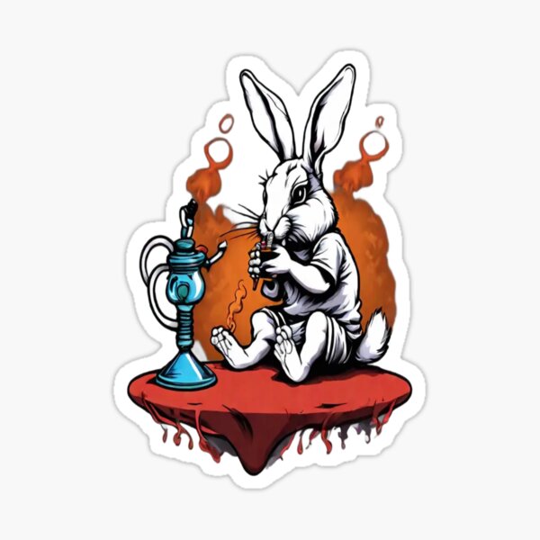 Artikel-Vorschau von Hookah Rabbit – Wunderland-Vibes und Chill, designt und verkauft von KoliBabb.