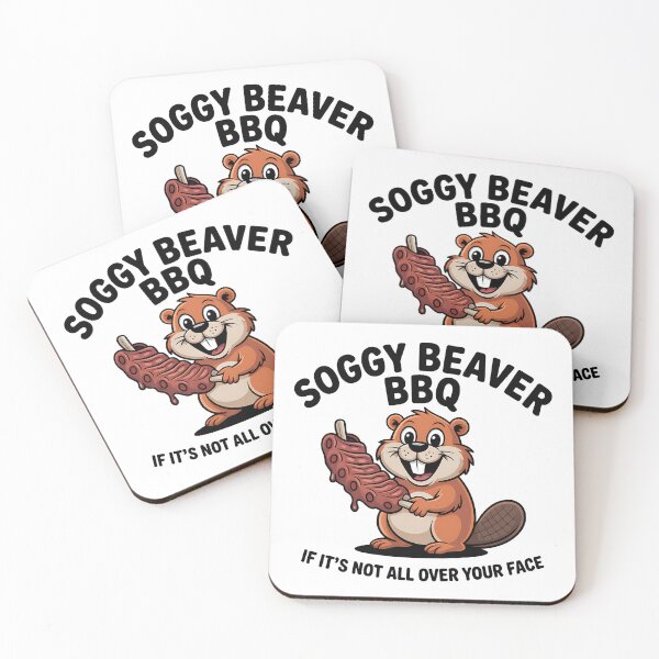 Item preview, Soggy Beaver BBQ If It's Not All Over Your Face - This gift is perfect for BBQ lovers, grill masters, and anyone who enjoys messy, mouthwatering fun with a side of humor. designed and sold by ZyziowskyArt.