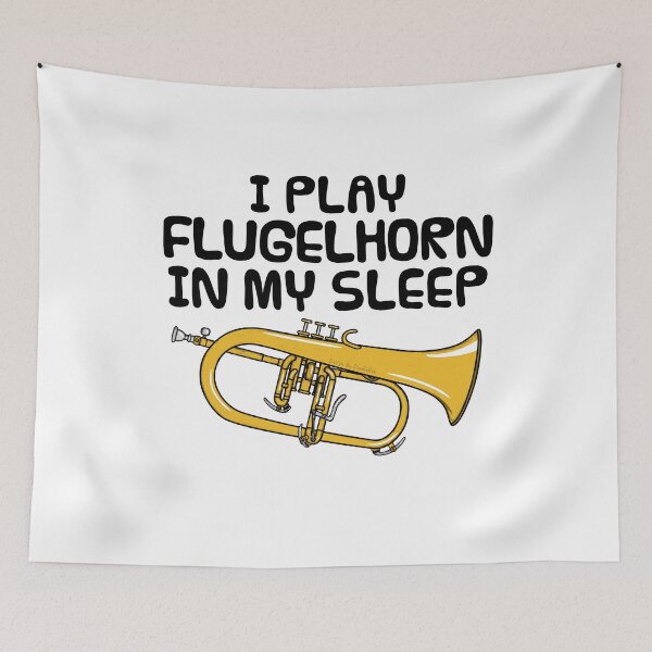 Item preview, I Play Flugelhorn In My Sleep, Hornist Brass Musician Funny designed and sold by doodlerob.