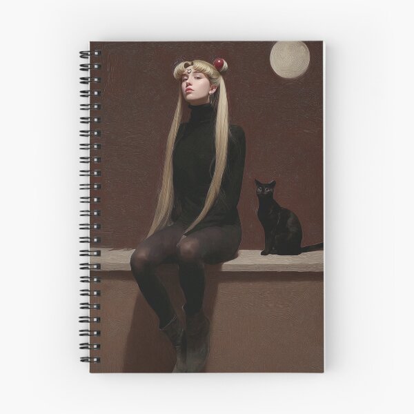Item preview, Moon Priestess and the Midnight Cat designed and sold by pastel.moonwave.