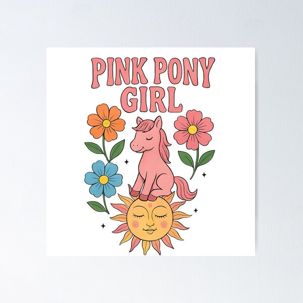Item preview, Pink Pony Girl Kawaii designed and sold by artenvironments.