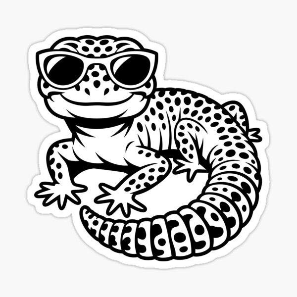 Item preview, Leopard Gecko with Sunglasses designed and sold by theartfulaspie.