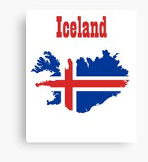 Team Iceland - Flag Canvas Print