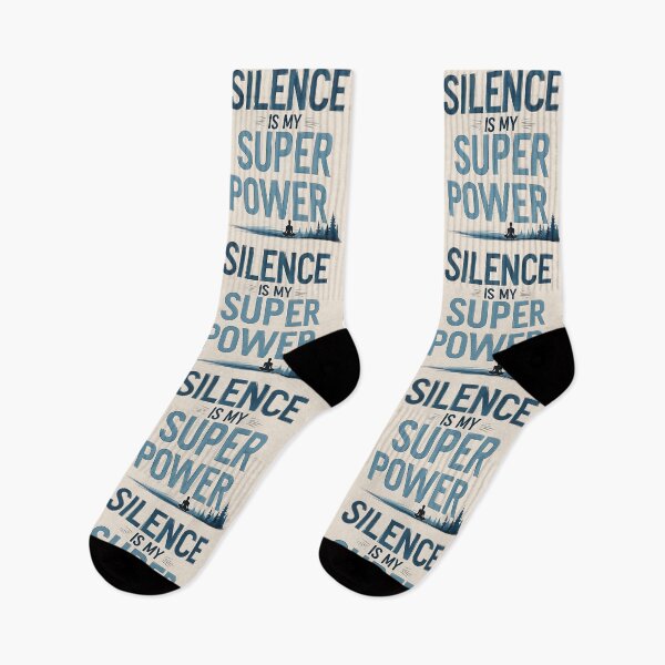 Item preview, Silence Is My Superpower – Meditative Forest Landscape Design designed and sold by TestudoDesign.