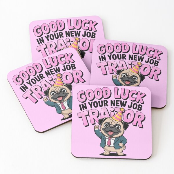 Item preview, Funny Farewell Pug – Good Luck Traitor designed and sold by MonkiFlipp.