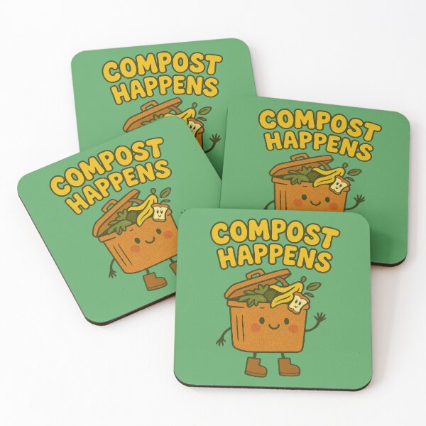 Item preview, Compost Happens – Funny Eco-Friendly Art designed and sold by PrintSmithArt.