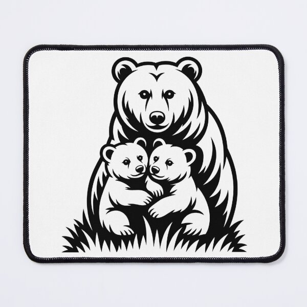 Item preview, Mama Bear with Two Cubs designed and sold by theartfulaspie.