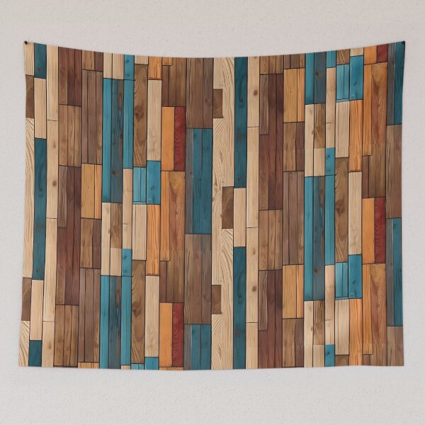 Item preview, Colorful parquet floor art designed and sold by SanchillShop.