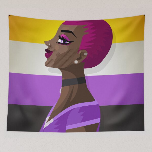 Item preview, non binary pride designed and sold by matintheworld ( delcarmat ).