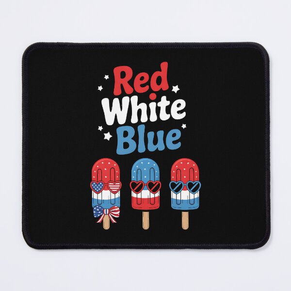Item preview, Red White & Blue 4th of July American Flag Coquette Popsicle designed and sold by BakeryDozen.