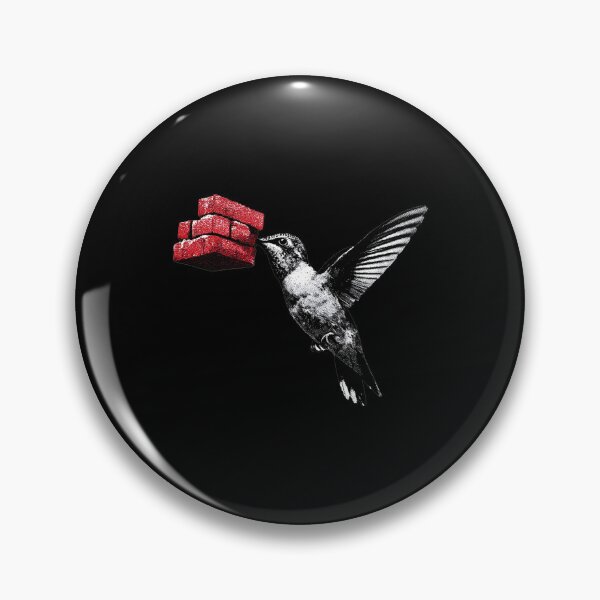 Item preview, Banksy Hummingbird Breaking Barriers designed and sold by hamishby.