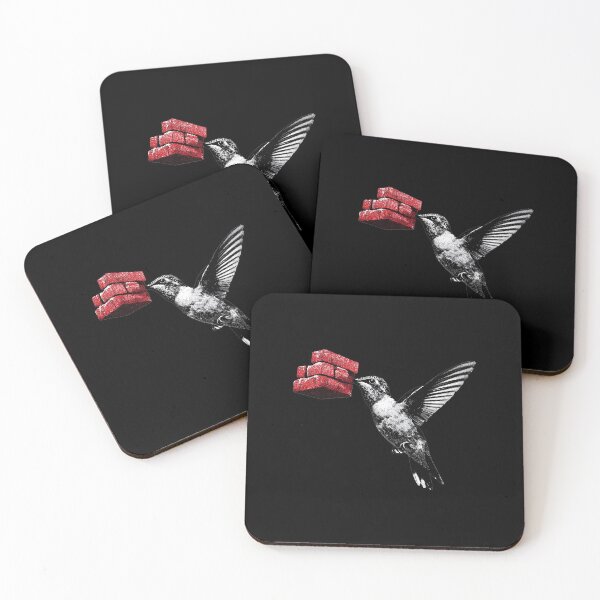 Item preview, Banksy Hummingbird Breaking Barriers designed and sold by hamishby.