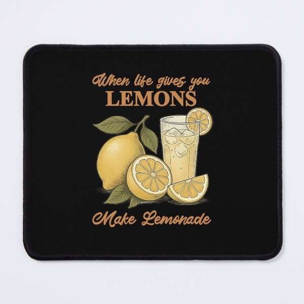 Item preview, Vintage retro fruit design - When Life Gives you Lemons, Make Lemonade designed and sold by Rhu Creations.