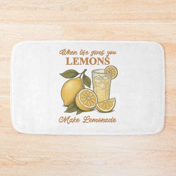 Item preview, Vintage retro fruit design - When Life Gives you Lemons, Make Lemonade designed and sold by Rhu Creations.