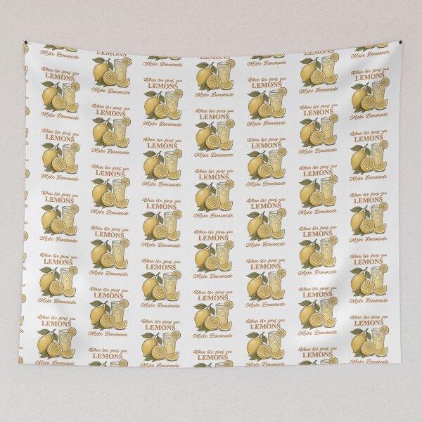 Item preview, Vintage retro fruit design - When Life Gives you Lemons, Make Lemonade designed and sold by Rhu Creations.