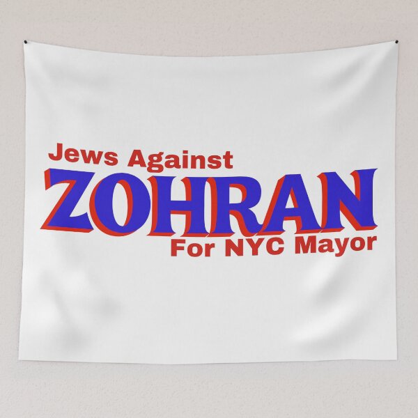 Item preview, jews against zohran for new york city mayor - anti zohran mamdani - red and blue designed and sold by jessicaleah15.