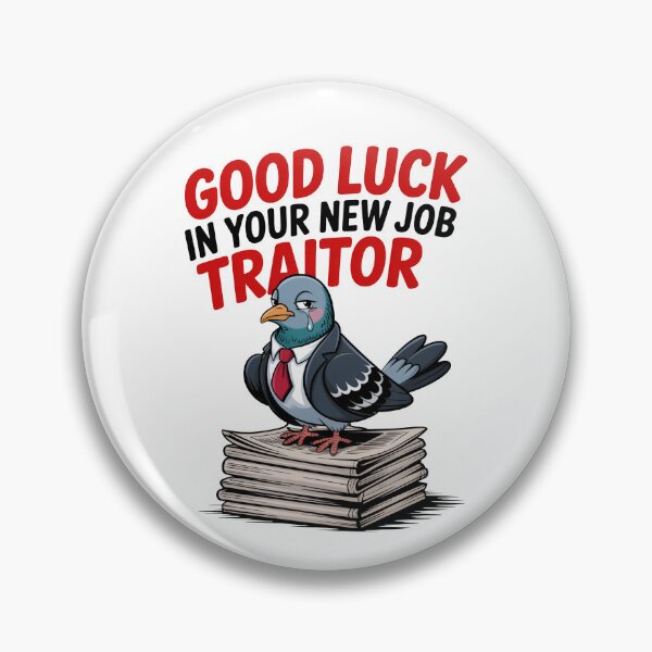 Item preview, Funny Office Goodbye Gift Pigeon Traitor designed and sold by MonkiFlipp.